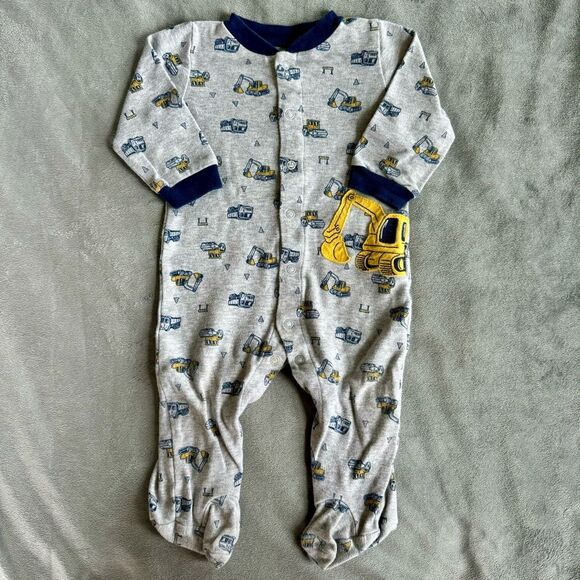 4/$10 - Child of Mine by Carter’s Construction Snap-Up Footie - Picture 1 of 5